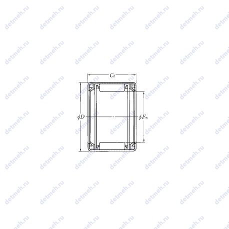 Подшипник HK1416LL чертеж