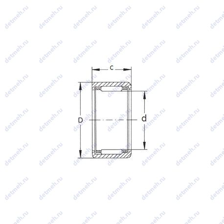 Подшипник HK2518 чертеж