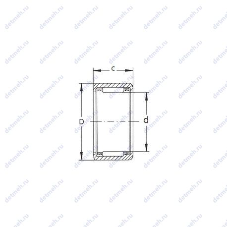 Подшипник HK2525 чертеж