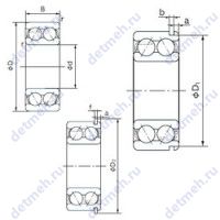 Чертеж подшипника 5202ANR