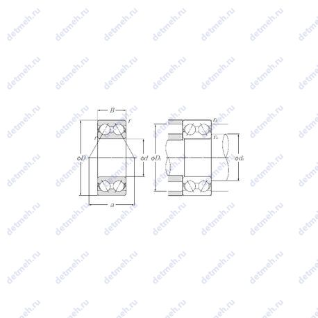 Подшипник 5202S чертеж