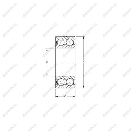 Подшипник 5220W чертеж