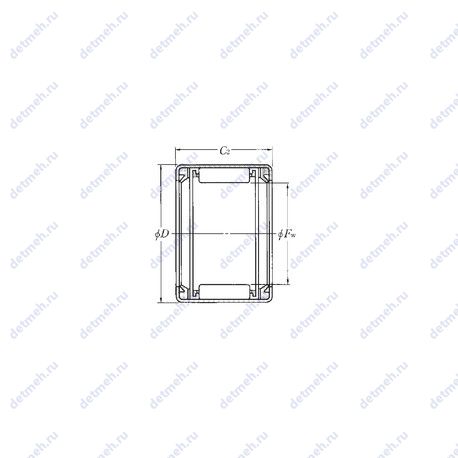 Подшипник HK4016LL чертеж