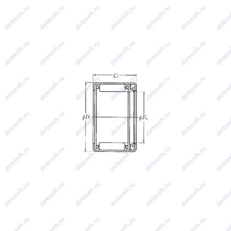 Подшипник HK4518L чертеж