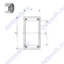 Чертеж подшипника HKS-28X35X33