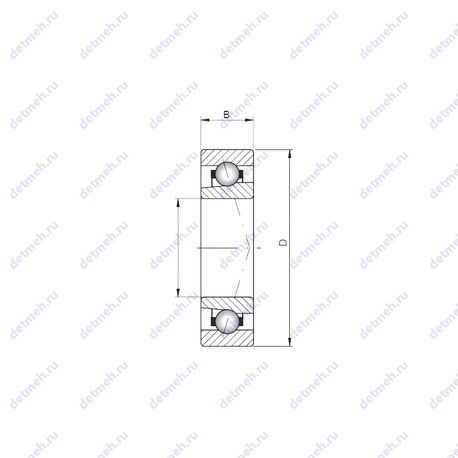 Подшипник 7005 ATBP4 чертеж