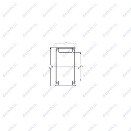 Подшипник HMK1616 чертеж