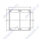 Чертеж подшипника HMK3845ZWD