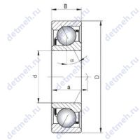 Чертеж подшипника 7020B