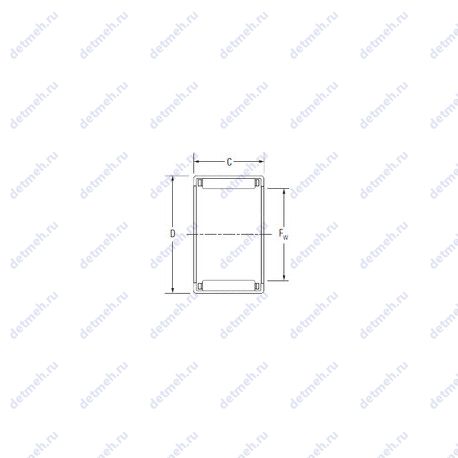 Подшипник JP-2-1/2-3F чертеж