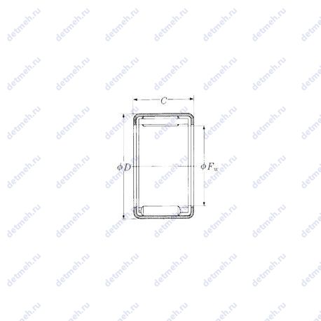 Подшипник JP-21/23-FV чертеж