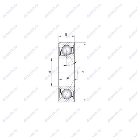 Подшипник 7040B чертеж