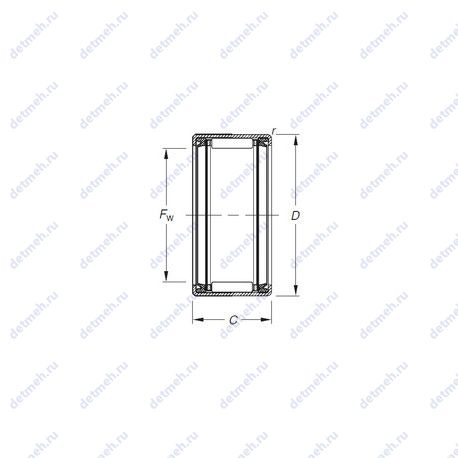 Подшипник JTT-1010 чертеж