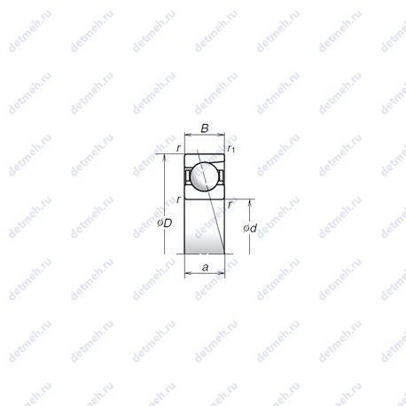 Подшипник 706C чертеж