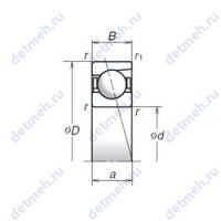 Чертеж подшипника 708C