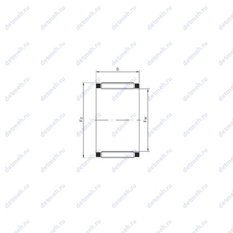 Подшипник K08x11x10 чертеж