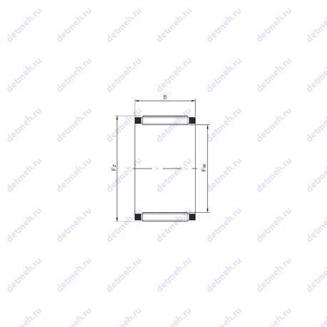 Подшипник K08x12x10 чертеж