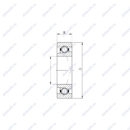 Подшипник 71820 ATBP4 чертеж