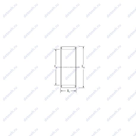 Подшипник K10X14X10H чертеж