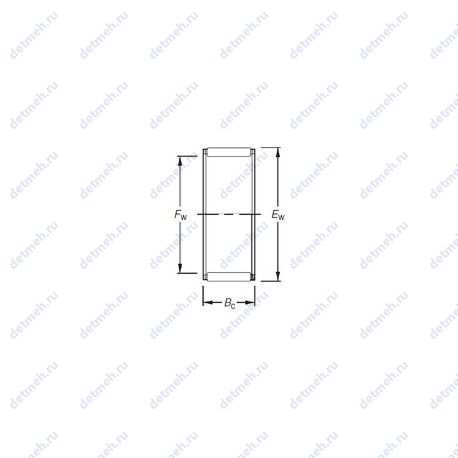 Подшипник K10X14X10SE чертеж