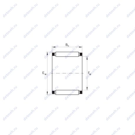 Подшипник K10X14X10-TV чертеж