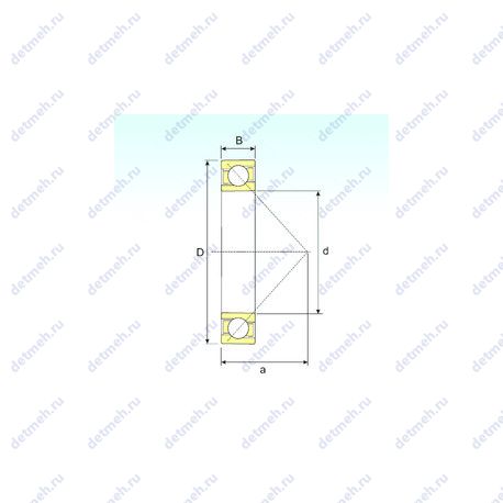 Подшипник 719/560 A чертеж