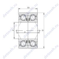 Чертеж подшипника 7205CDB