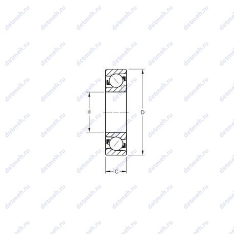 Подшипник 7219WN MBR чертеж