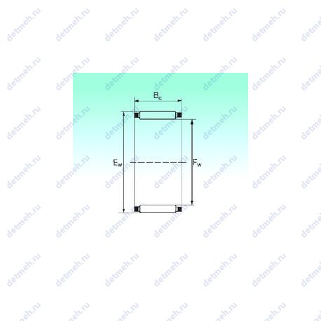 Подшипник K 20x26x16 чертеж