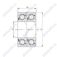 Чертеж подшипника 7317BDT