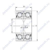 Чертеж подшипника 7317CDF