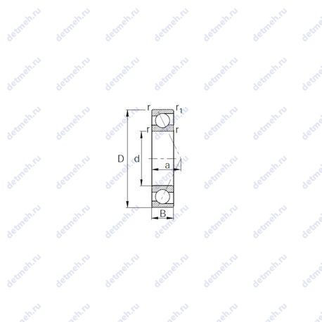 Подшипник 7405A чертеж