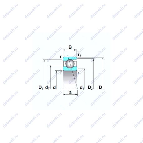 Подшипник 7924A5TRSU чертеж