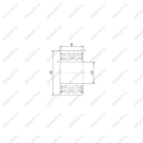 Подшипник 83A551BCS45 чертеж