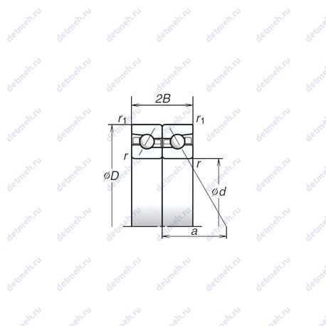 Подшипник 85BTR10S чертеж