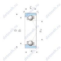 Чертеж подшипника ACS0304-2
