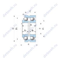 Чертеж подшипника BD130-16WSA