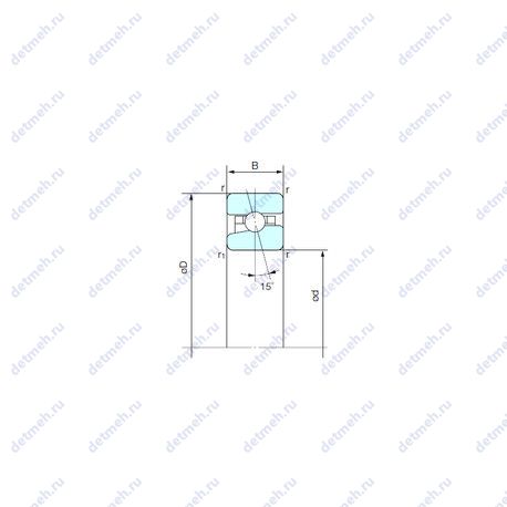 Подшипник BNH 010 чертеж