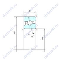 Чертеж подшипника BNH 028