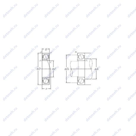 Подшипник BNT204 чертеж