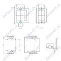 Чертеж подшипника BTW 75 CTN9/SP