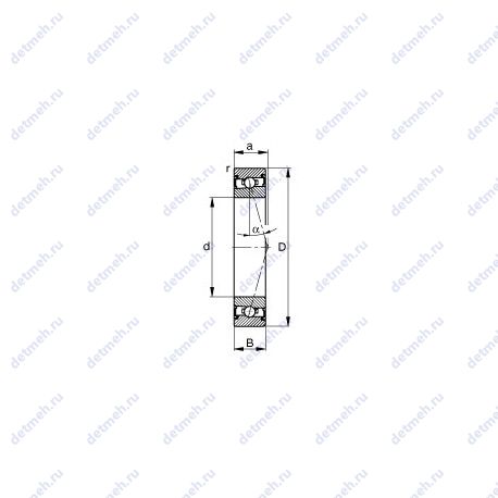 Подшипник HSS7017-C-T-P4S чертеж