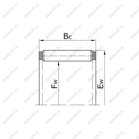 Подшипник К20X26X17 чертеж