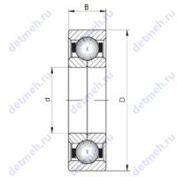 Чертеж подшипника QJ1010