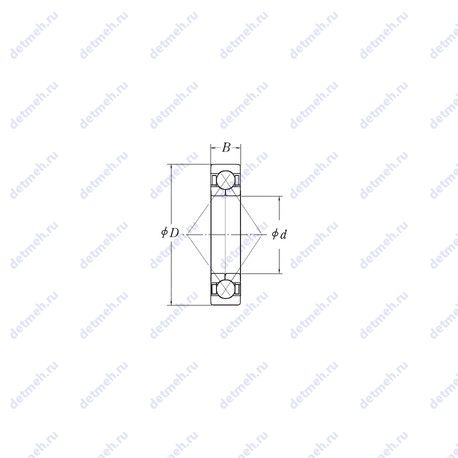 Подшипник QJ1018 чертеж