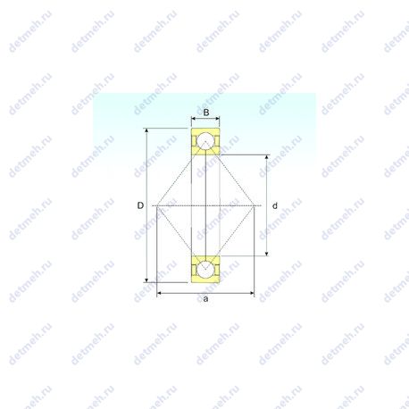 Подшипник QJ1044 чертеж