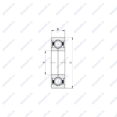 Подшипник QJ1080 чертеж