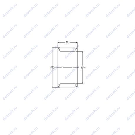Подшипник K7x10x10T2 чертеж