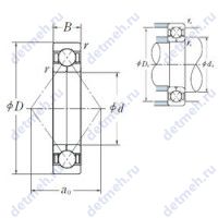 Чертеж подшипника QJ 340