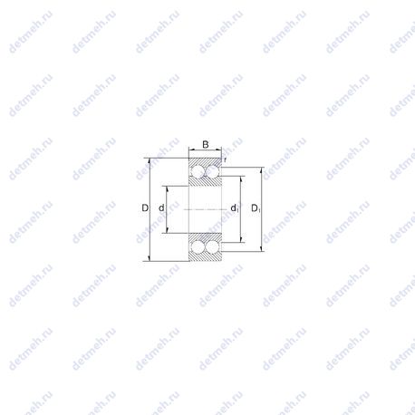 Подшипник S3202 чертеж